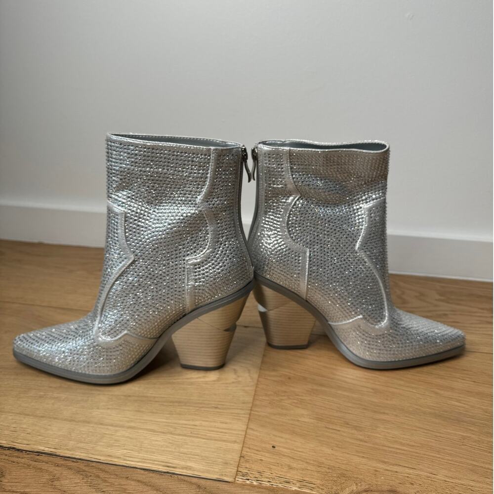 NEW Azalea Wang Stars Collide Soulard Bling Rhinestone Western Cowboy Boots